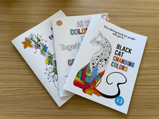 3 Coloring Book Bundle Version 1,2 & 3!!