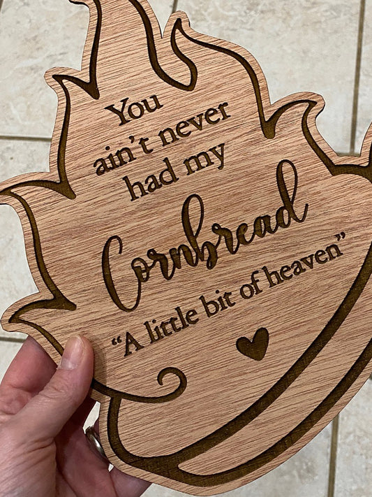 Kitchen Series Cornbread Wood Wall Art
