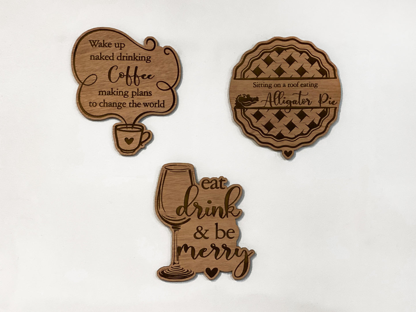 Kitchen Series Eat Drink Wood Wall Art