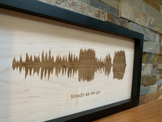 Steady As We Go Sound Wave, Wall Art,