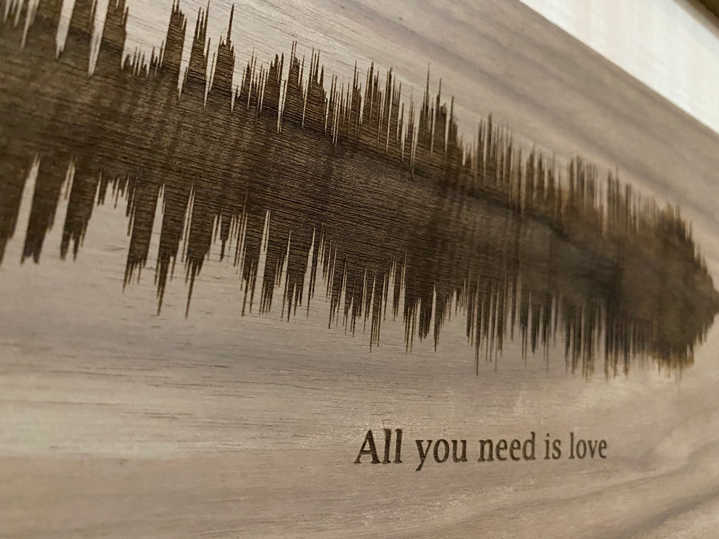 Build Your Own, Custom Wood Framed Sound Wave Art