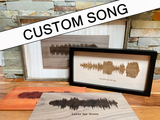Build Your Own, Custom Wood Framed Sound Wave Art