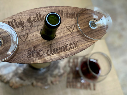 Wine Caddy And Custom Coasters