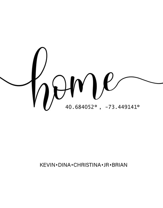 Home Minimalist Custom Art Print