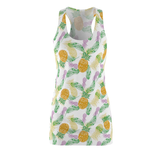 Pineapple Grass Bracelets White Beach Coverup