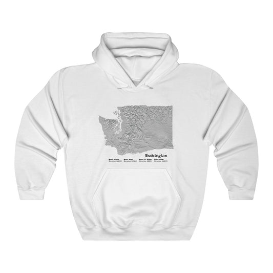 Washington Mountain Stats Hoodie