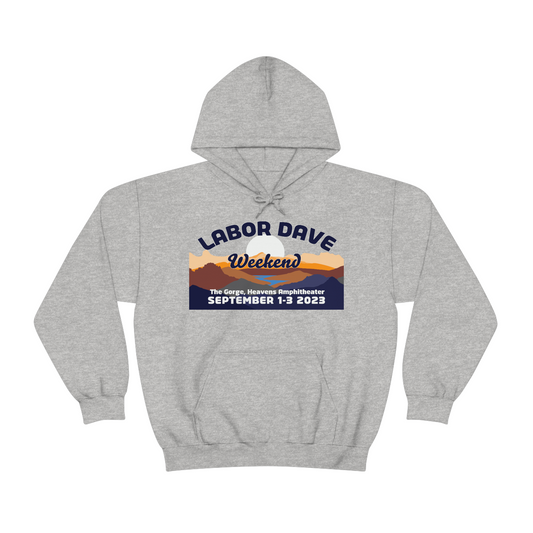 Gorge Labor Dave Mountains Hoodie 2023 w/set list