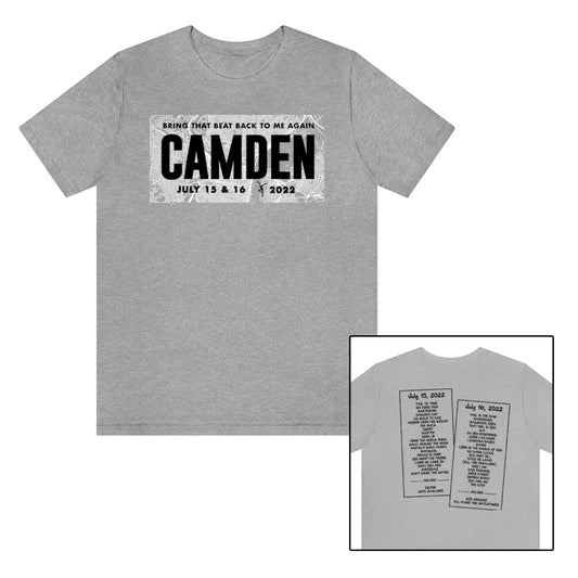 Camden Map 2022 W/SET LIST