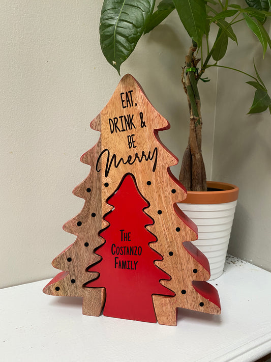 Personalized Hard Wood Nesting Trees