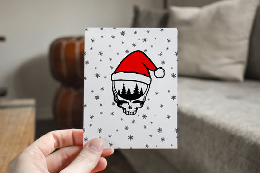 Santa hat Steelie 5x7 Holiday Card Bundle 6 Pack