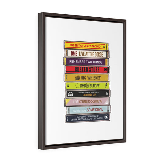 Retro Cassettes Collection DMB Gallery Wrapped Canvas Print