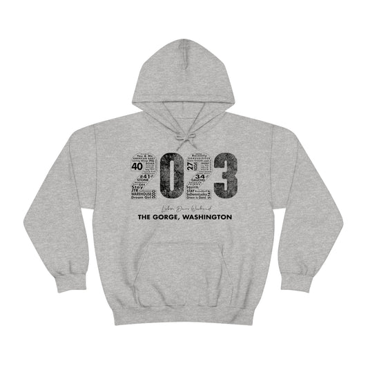 Gorge Bold 2023 Hoodie w/set list