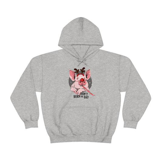 Don't Burn The Day Holiday Design Hoodie