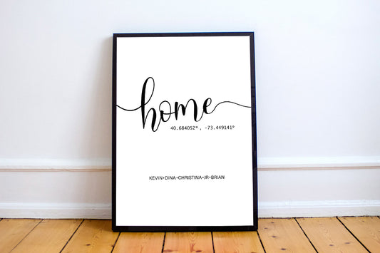 Home Minimalist Custom Art Print