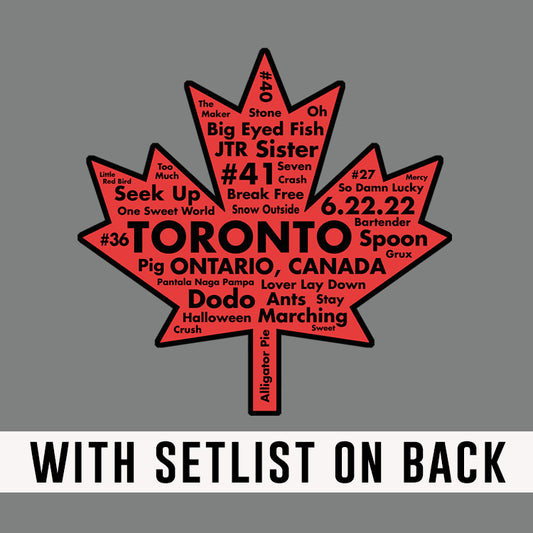 Canada 2022 W/SET LIST