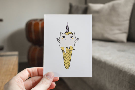 Unicone Greeting Card
