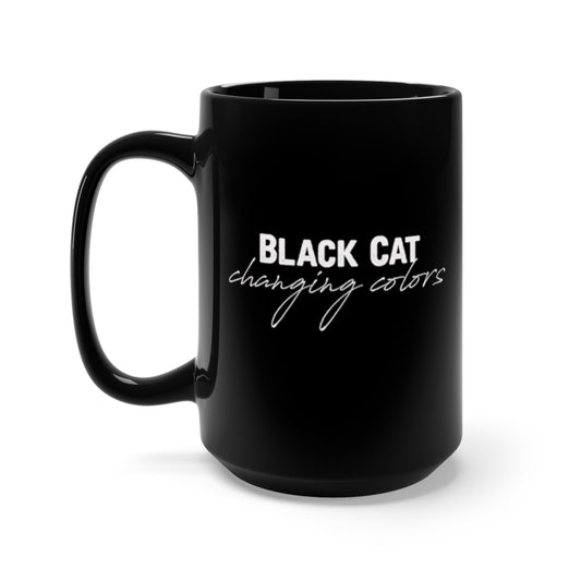 Black Cat double sided mug