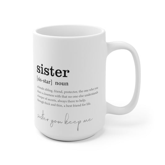 Sister Definition double sided mug