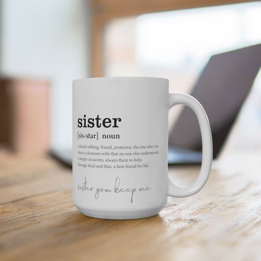 Sister Definition double sided mug