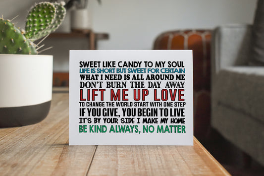 Words To Live By 5 Card Bundle
