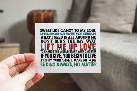 Words To Live By 5 Card Bundle