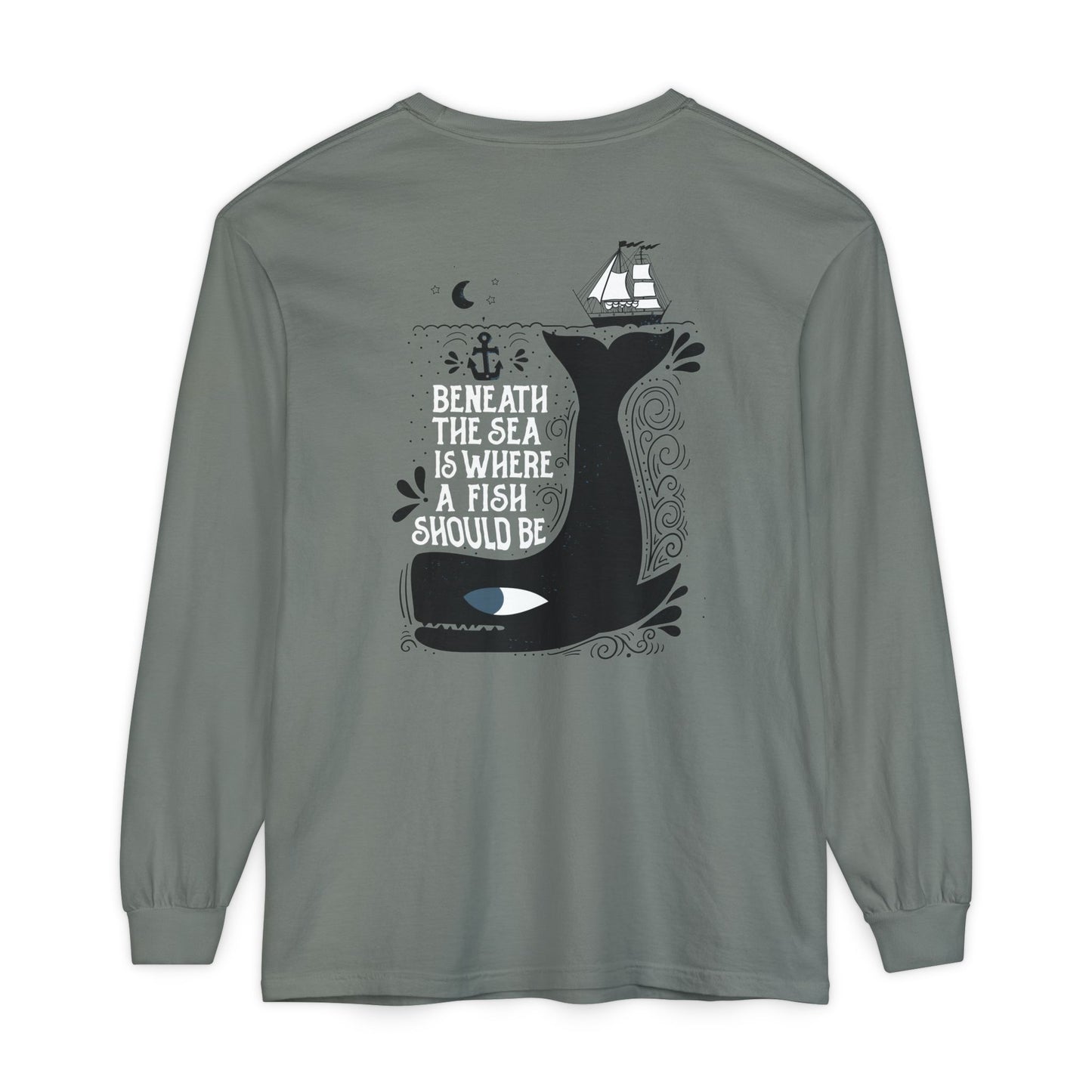 Beneath the Sea front & back Long Sleeve Tee
