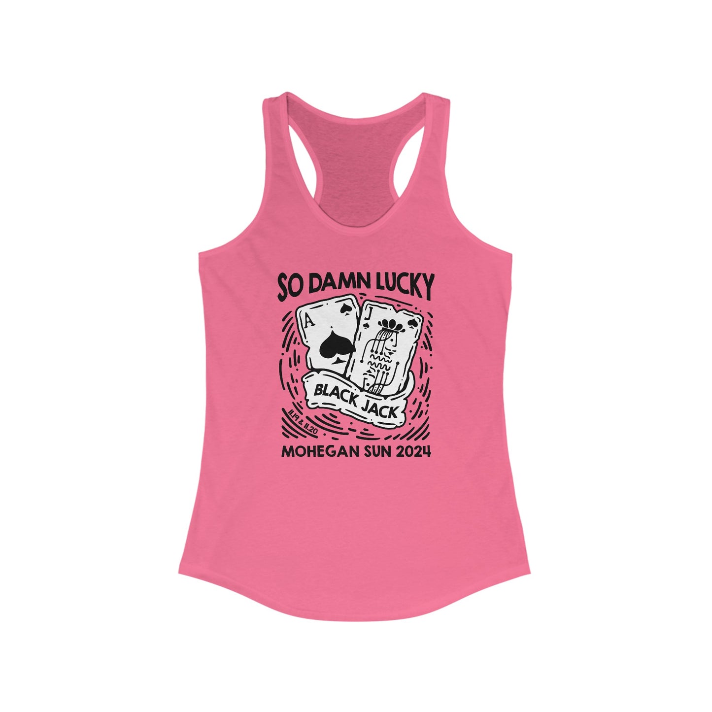 Mohegan Sun 2024 So Damn Lucky Tank Top *With Setlist