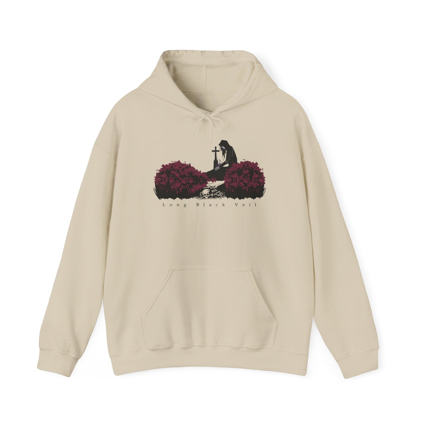 Long Black Veil Hoodie