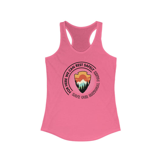 National Parks Rest Safely Woman's Tank