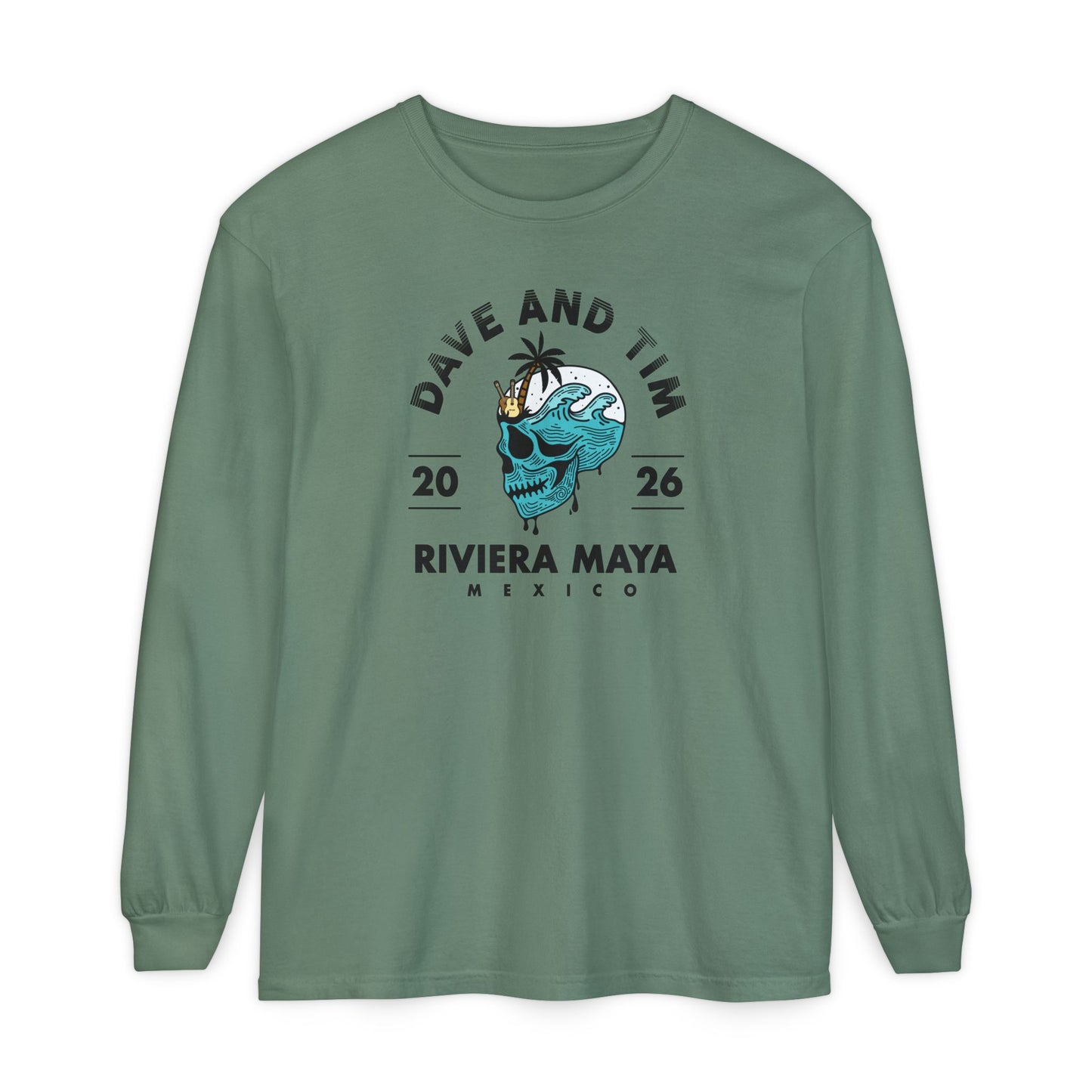 D&T Skull Palm Trees 2026 Long Sleeve Tee *With Set List