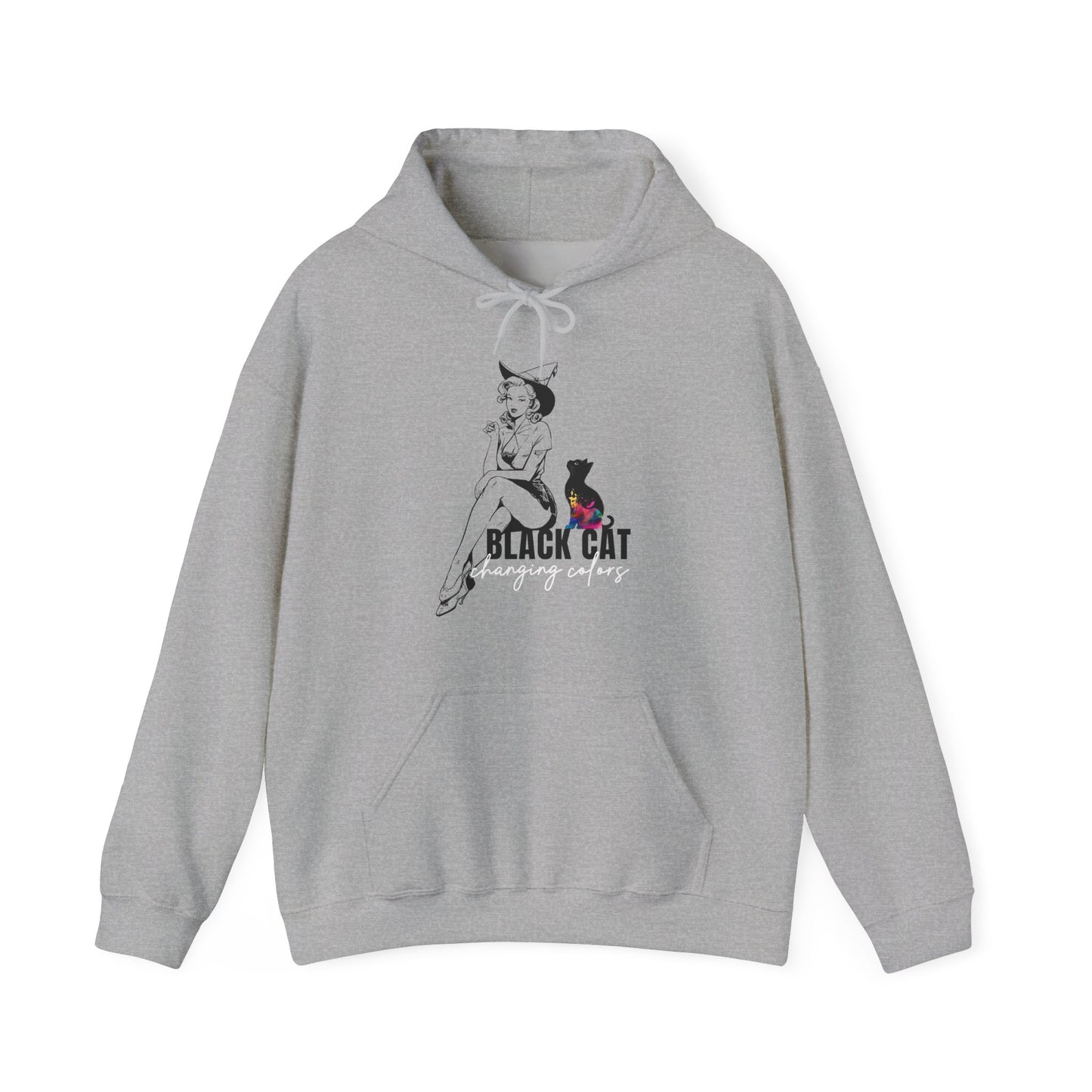 Black Cat Pin Up Hoodies