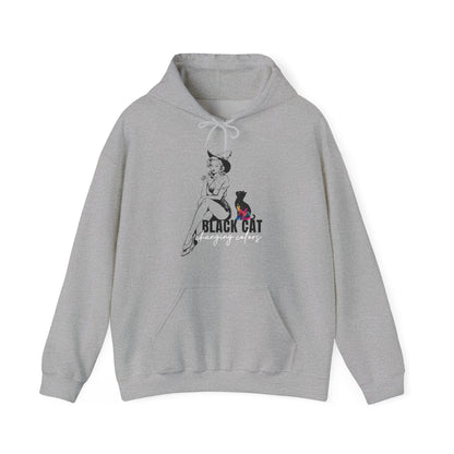 Black Cat Pin Up Hoodies