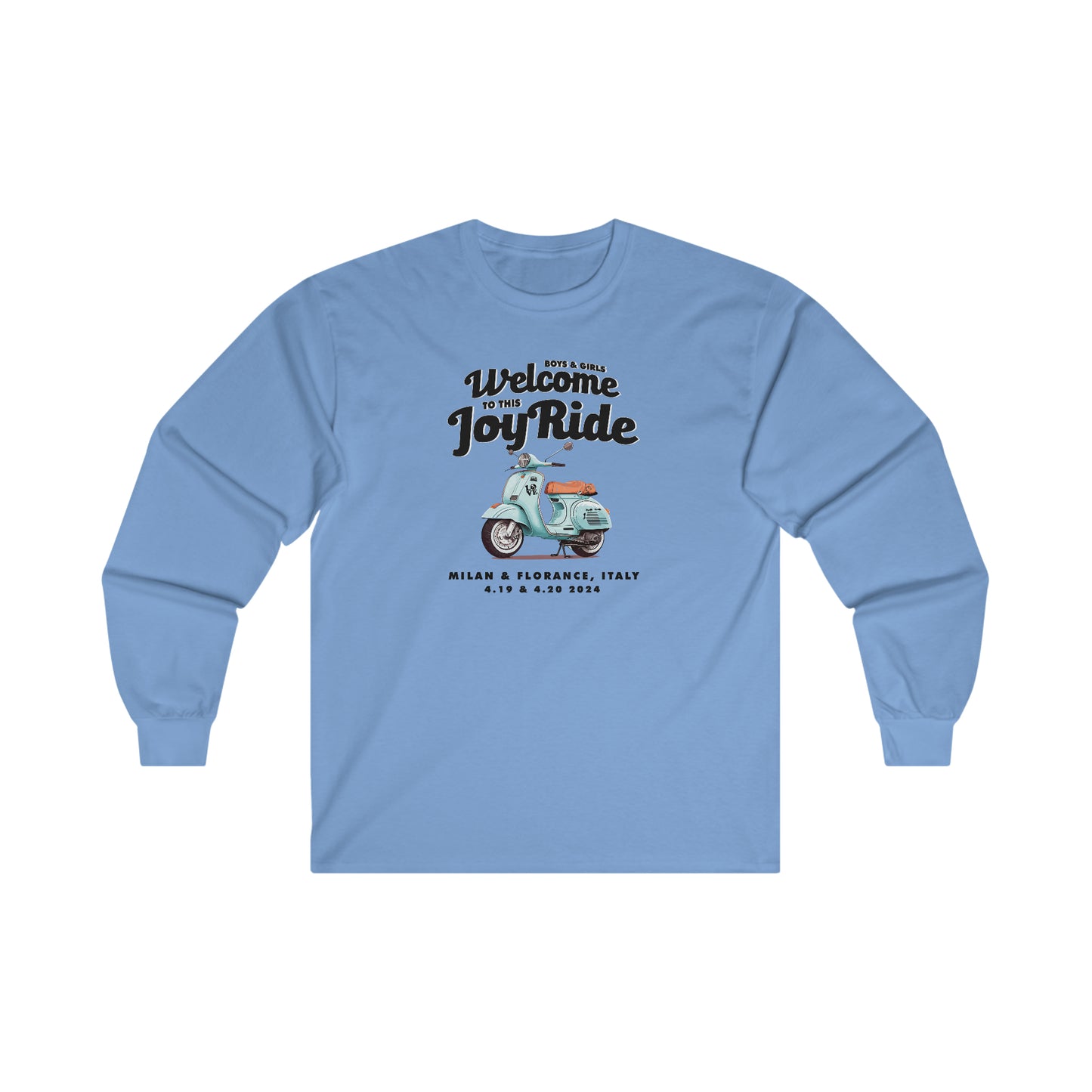 Italy Europe 2024 Long Sleeve Tee w/set list