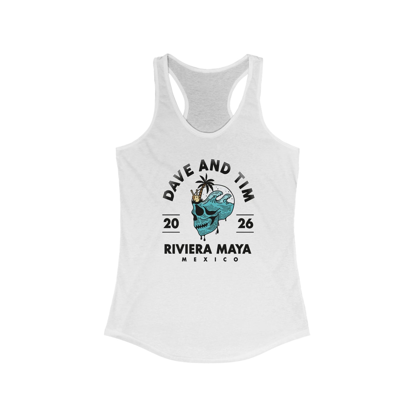 D&T Skull Palm Trees 2026 Woman's Tank *With Set List