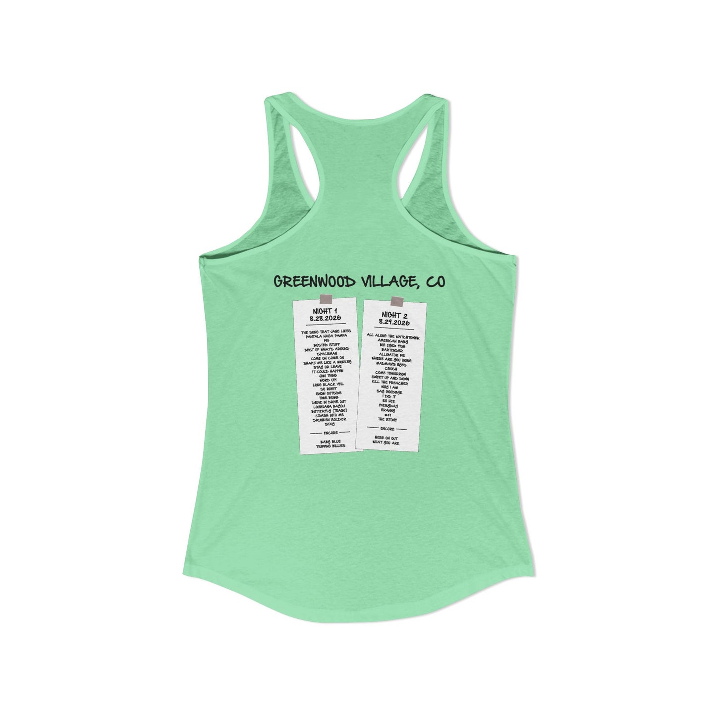 Greenwood Village 2026 Woman's Tank *With Set List