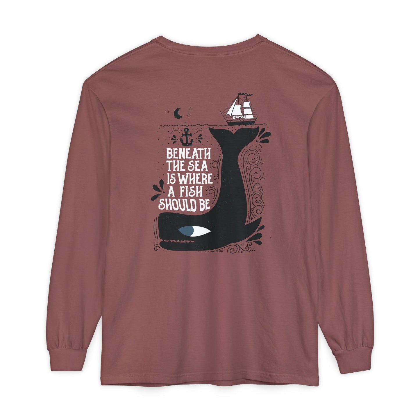 Beneath the Sea front & back Long Sleeve Tee