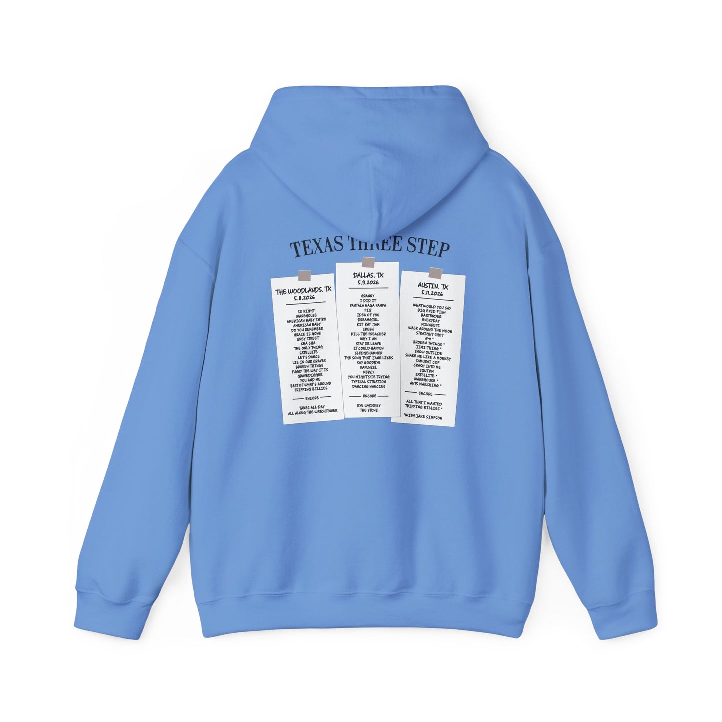 Texas Three Step 2026 Hoodies *With Set List