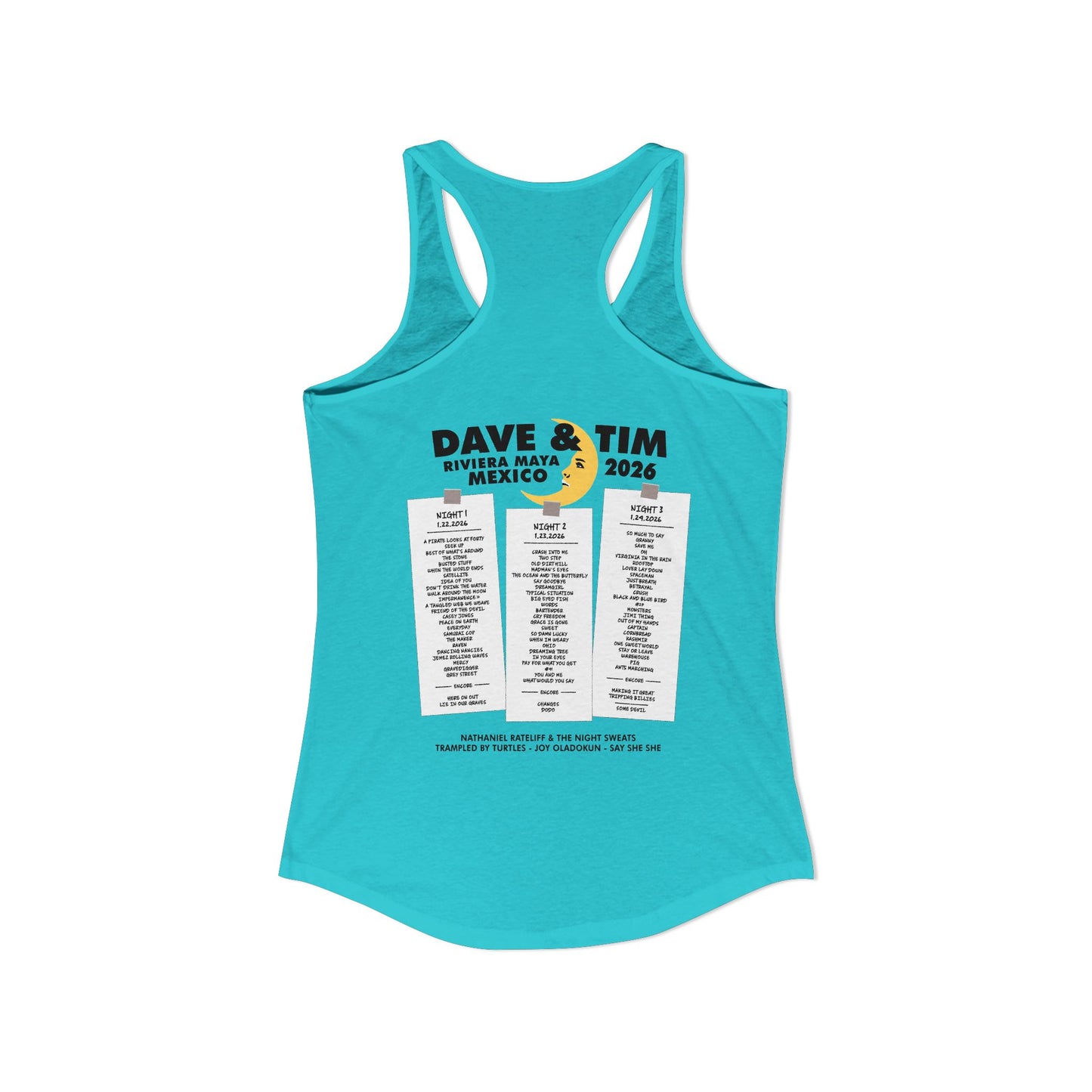 Dave & Tim 2026 Woman's Tank *With Set List