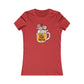 Eat Drink Santa Woman's Cut Tee