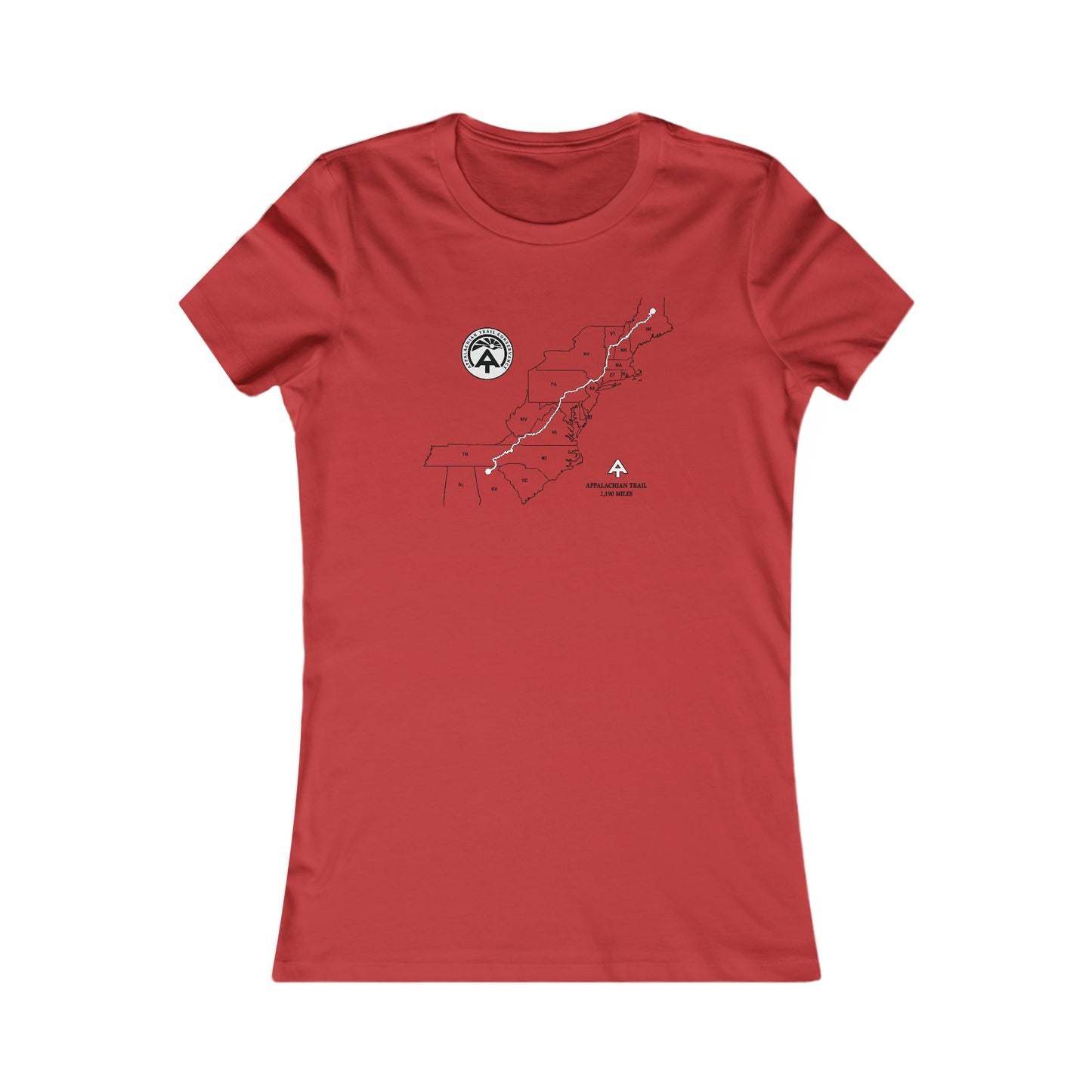 Appalachian Trail Map Women's Cut