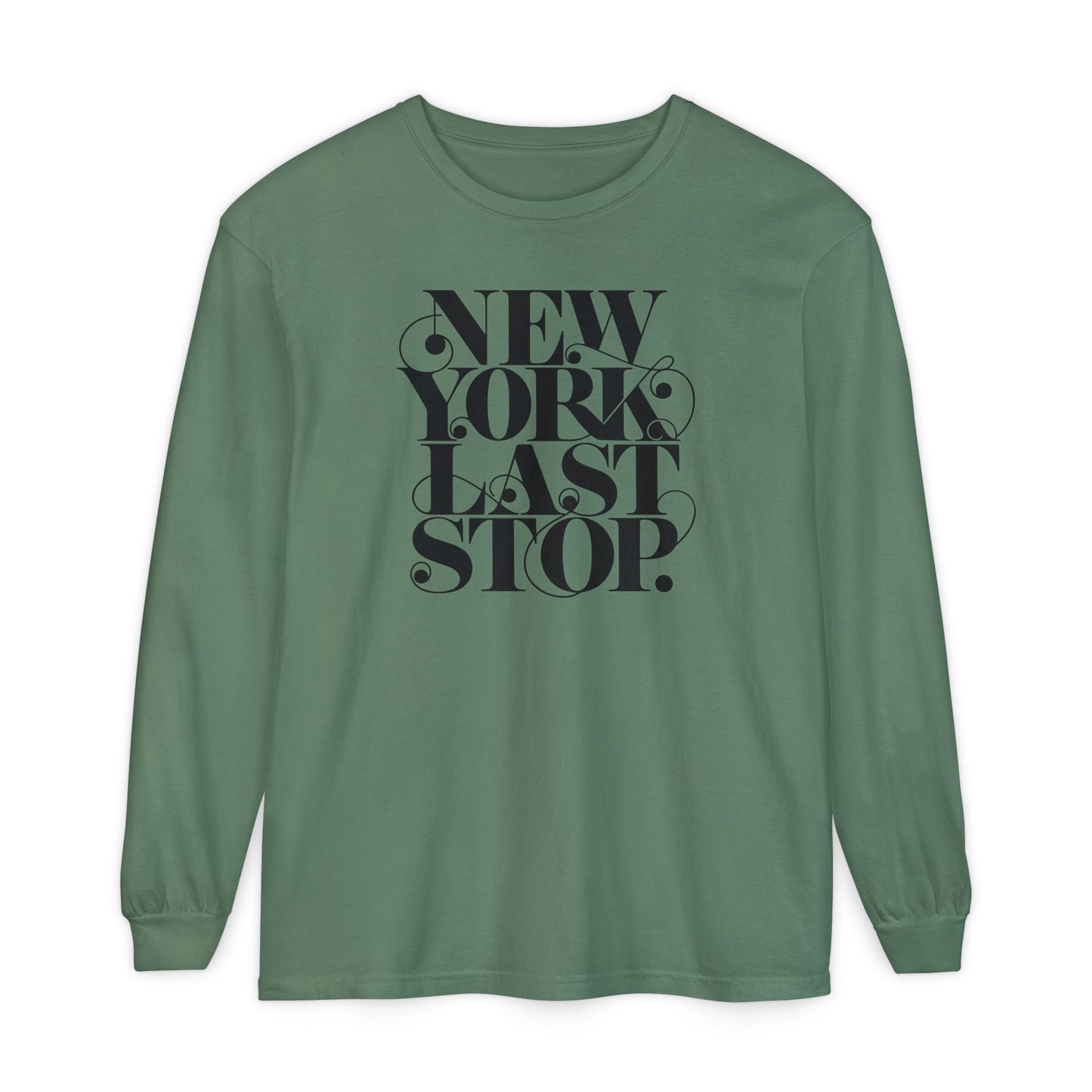 Last Stop Script 2026 Long Sleeve Tee
