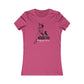 Black Cat Pin Up Woman's Cut Tee