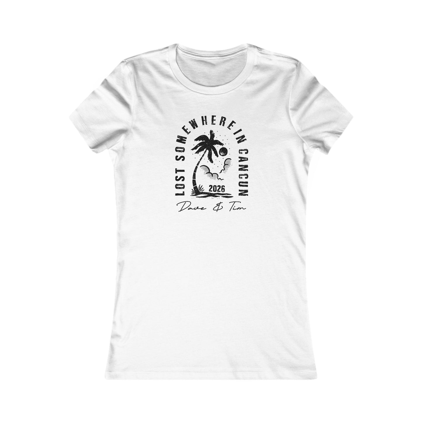 Lost Somewhere In Cancun 2026 Woman's Cut Tee *With Set List