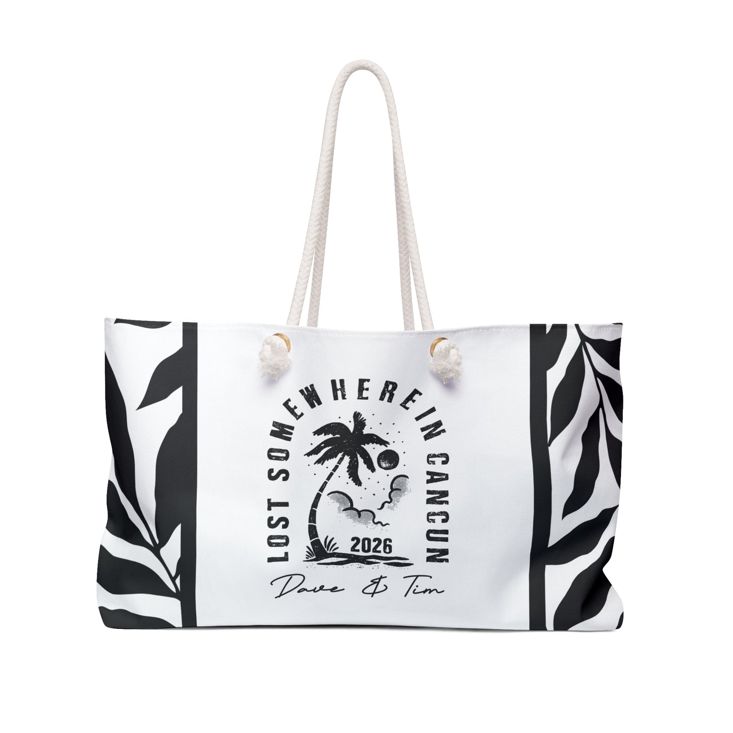 Lost somewhere in Mexico 2026 black Beach Bag