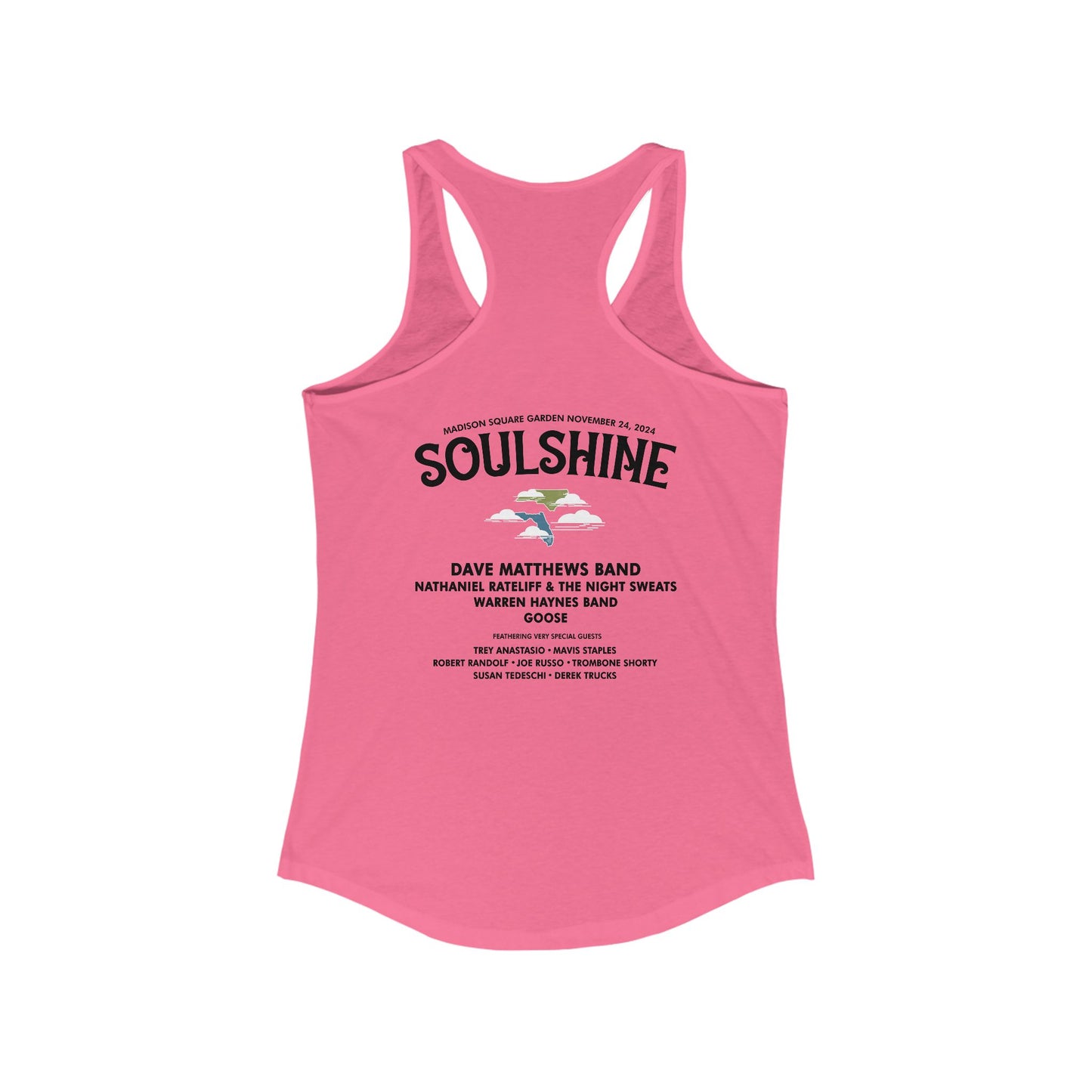 Soulshine 2024 With Line Up On Back Tank Top