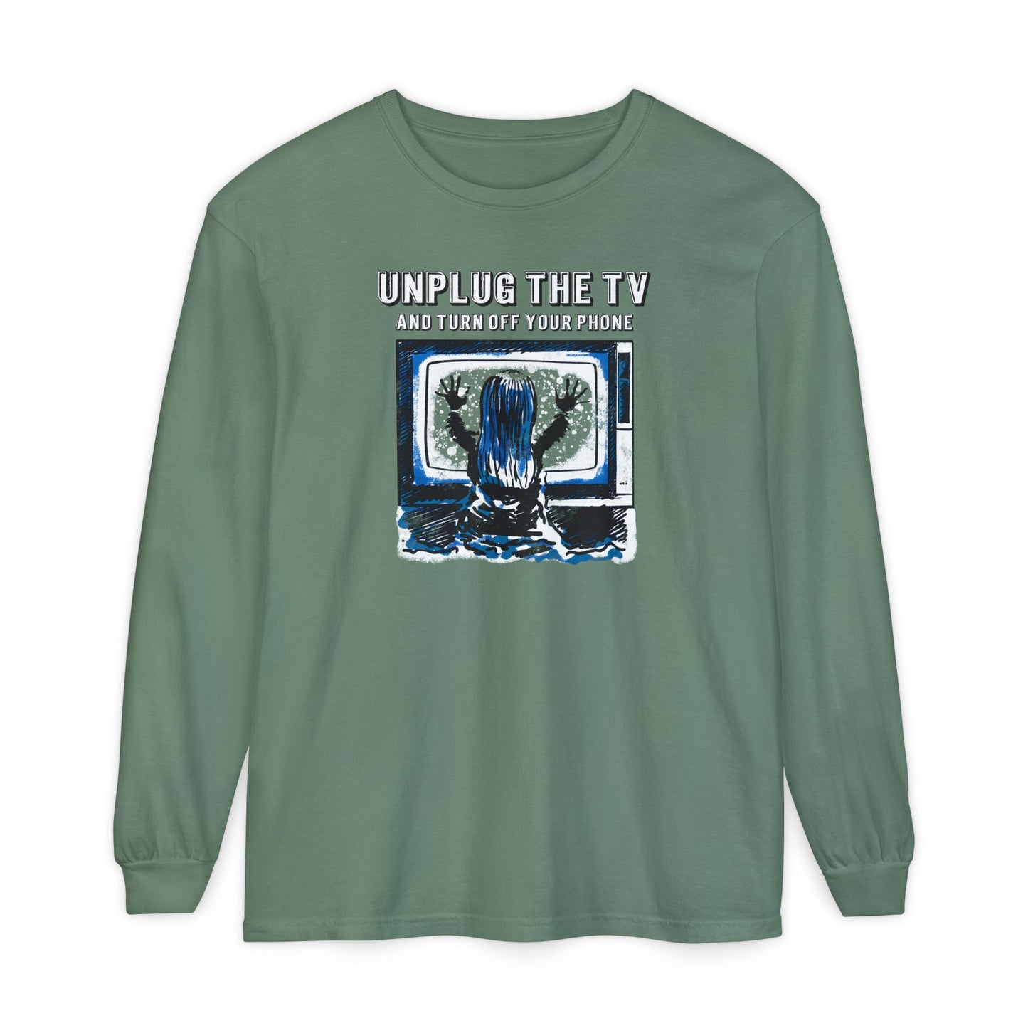 Unplug The TV Long Sleeve Tee