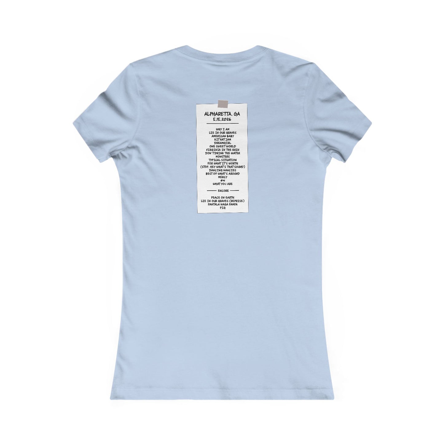 Georgia 2026 Woman's Cut Tee *With Set List