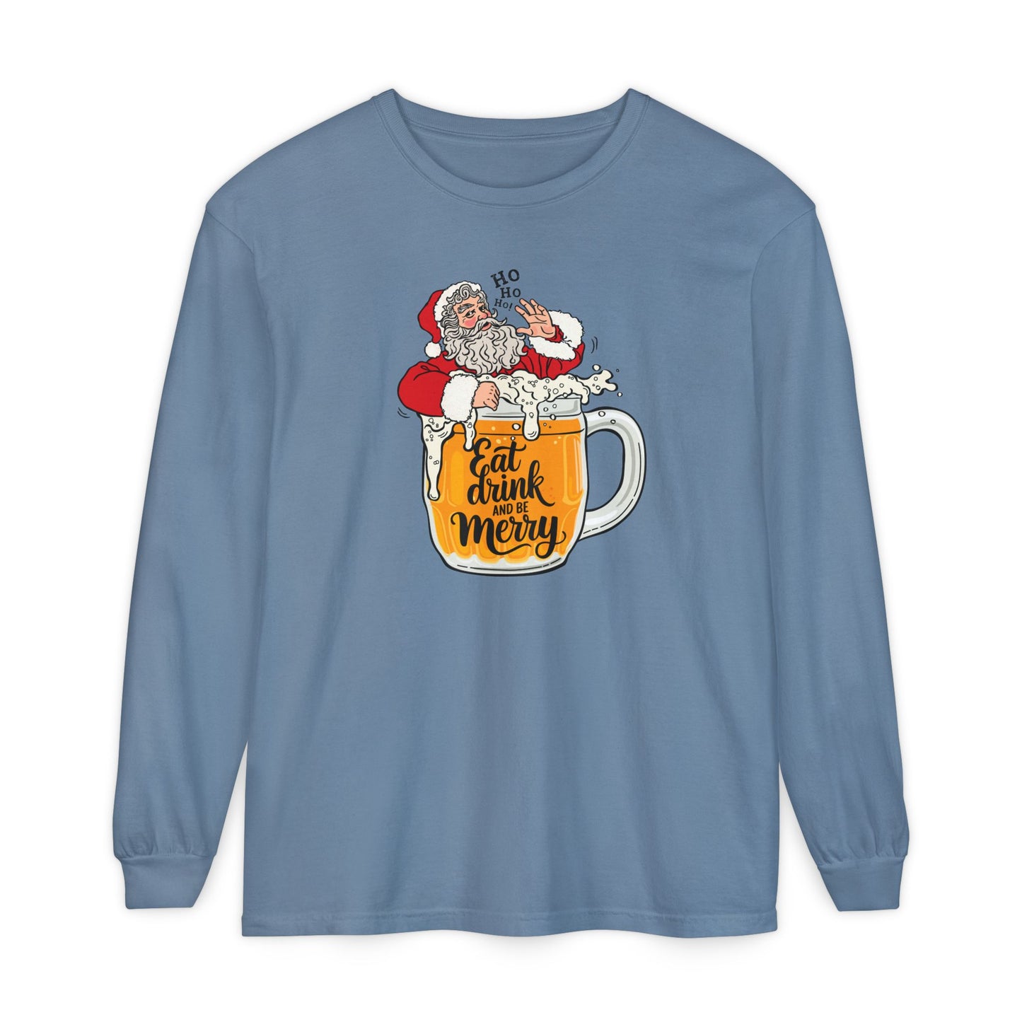 Eat Drink Santa Long Sleeve Tee