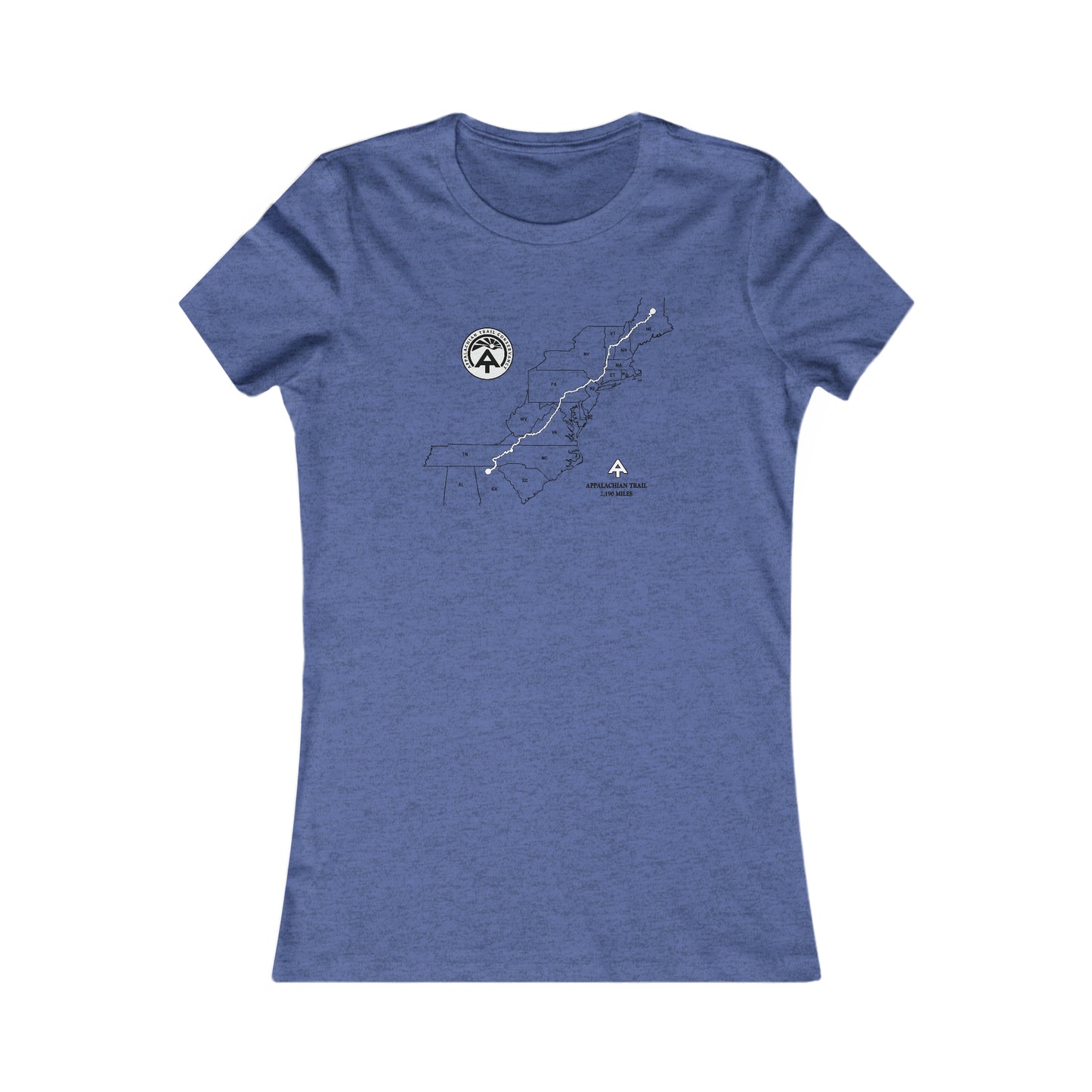 Appalachian Trail Map Women's Cut