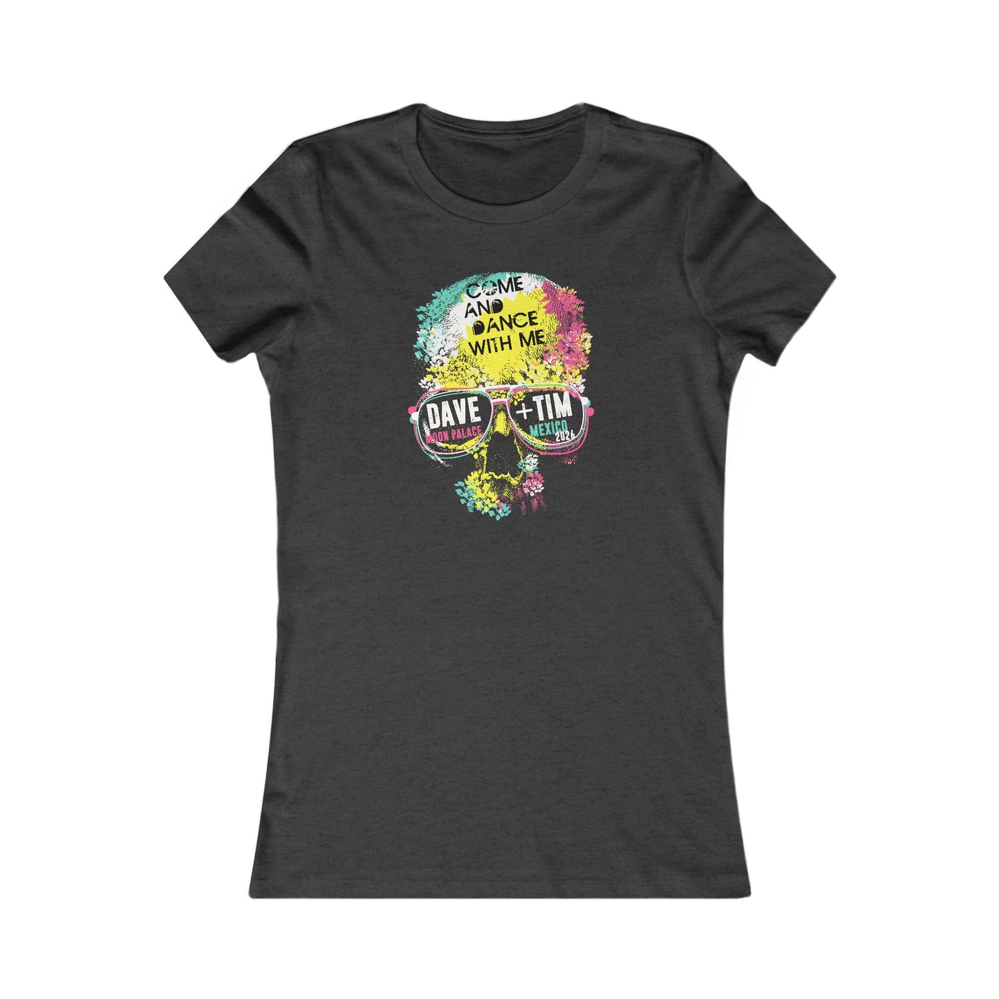 Floral Skull Mexico 2026 Woman's Cut Tee *With Set List